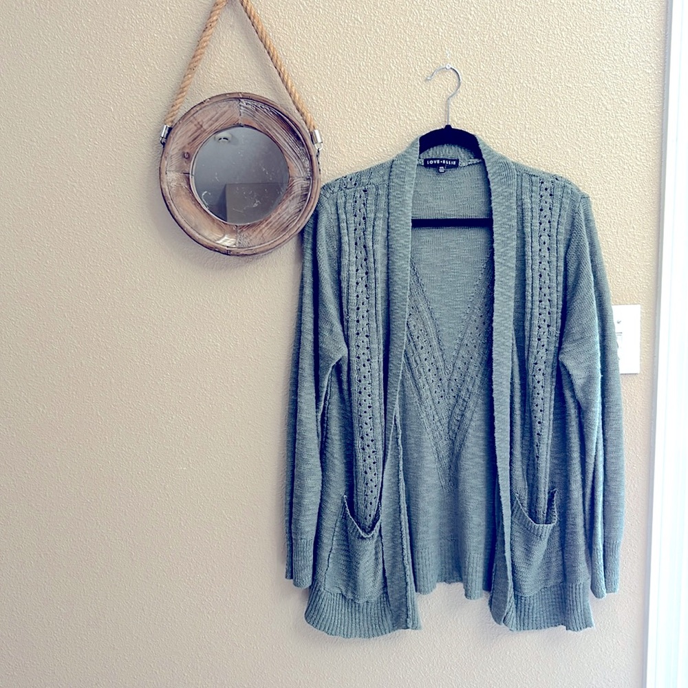 LOVE ELLIE Cardigan XXL Green stitch fix
